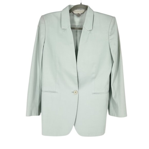 Stella McCartney Mint Green One Button Blazer Jacket - Picture 1 of 12